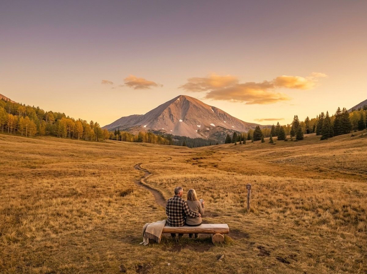 A Colorado front range overlook at sunset
