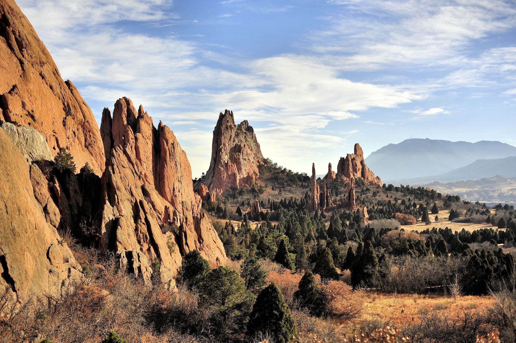 Red rock formations along Colorado's Front Range